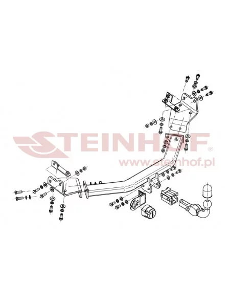Hak holowniczy Steinhof F-075 do Dodge Journey Hak holowniczy Steinhof F-075 do Dodge Journey