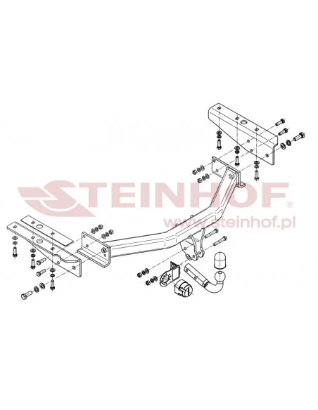 Hak holowniczy Steinhof J-054 do Dodge Nitro Hak holowniczy Steinhof J-054 do Dodge Nitro