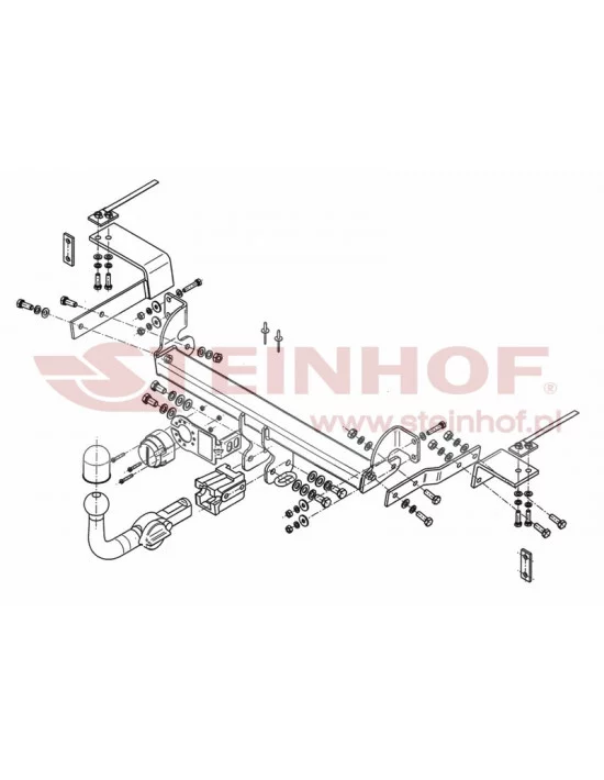 Hak holowniczy Steinhof F-044 do Fiat 500
