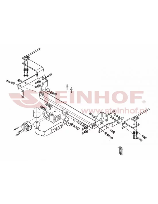 Hak holowniczy Steinhof F-043 do Fiat 500