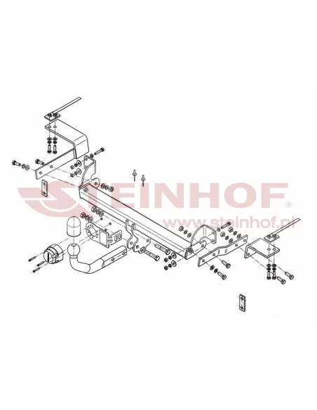 Hak holowniczy Steinhof F-043 do Fiat 500