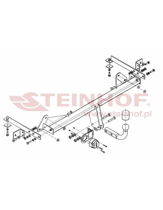 Hak holowniczy Steinhof F-045 do Fiat 500L