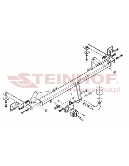 Hak holowniczy Steinhof F-045 do Fiat 500L