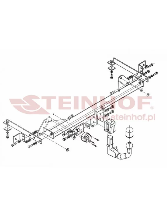 Hak holowniczy Steinhof F-046 do Fiat 500L