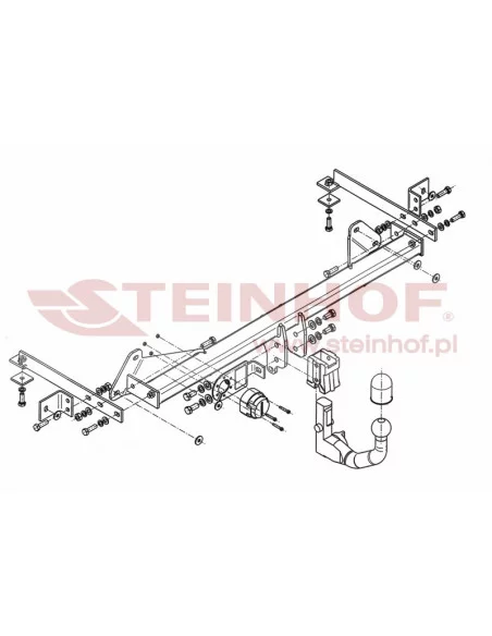 Hak holowniczy Steinhof F-046 do Fiat 500L