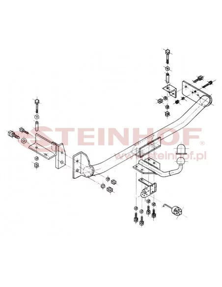 Hak holowniczy Steinhof F-052 do Fiat Brava
