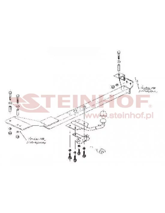 Hak holowniczy Steinhof F-050 do Fiat Bravo