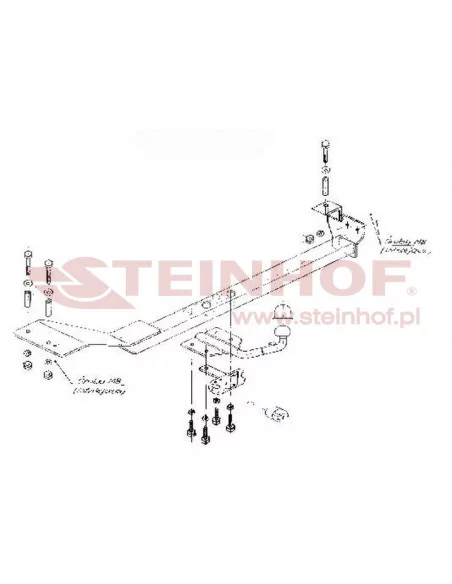 Hak holowniczy Steinhof F-050 do Fiat Bravo