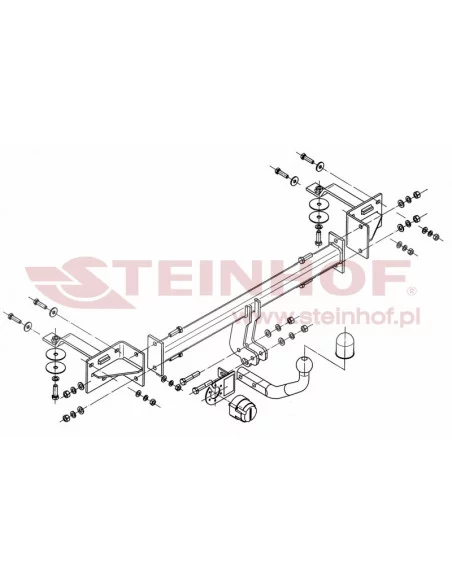 Hak holowniczy Steinhof F-048 do Fiat Bravo