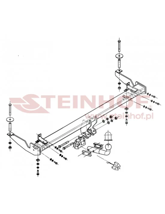 Hak holowniczy Steinhof F-058 do Fiat Doblo
