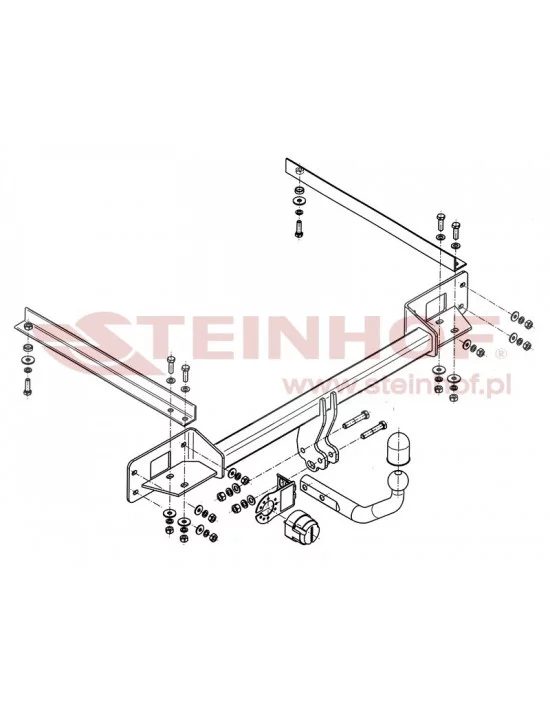 Hak holowniczy Steinhof F-095 do Fiat Linea