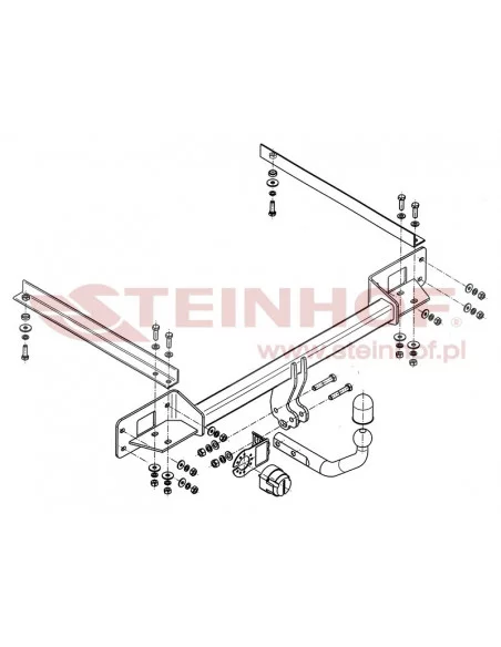 Hak holowniczy Steinhof F-095 do Fiat Linea