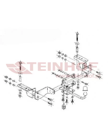 Hak holowniczy Steinhof F-107 do Fiat Marea Weekend Hak holowniczy Steinhof F-107 do Fiat Marea Weekend