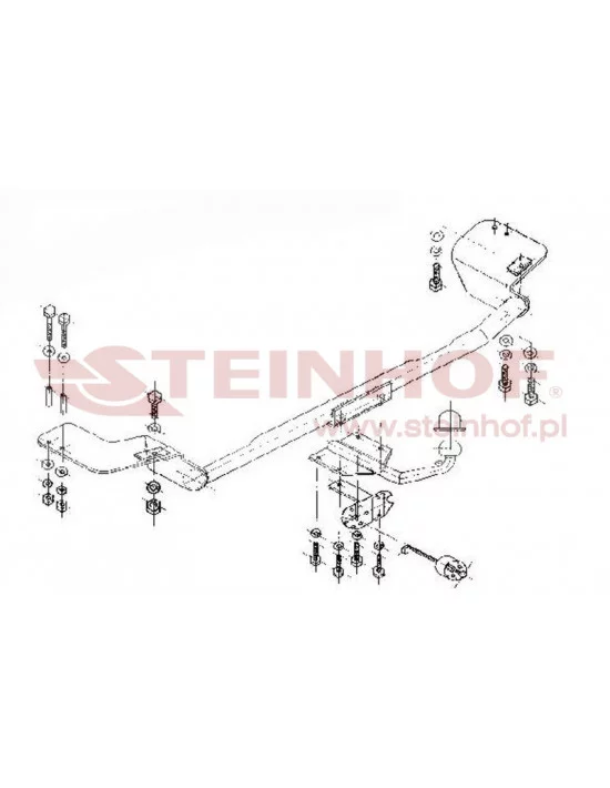 Hak holowniczy Steinhof F-118 do Fiat Palio Weekend