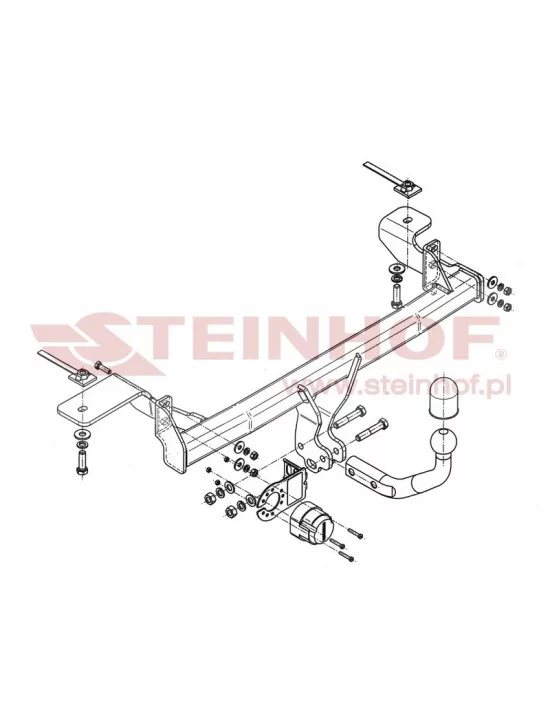 Hak holowniczy Steinhof F-123 do Fiat Panda 4x4