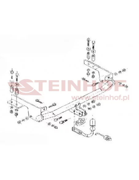 Hak holowniczy Steinhof F-126 do Fiat Punto