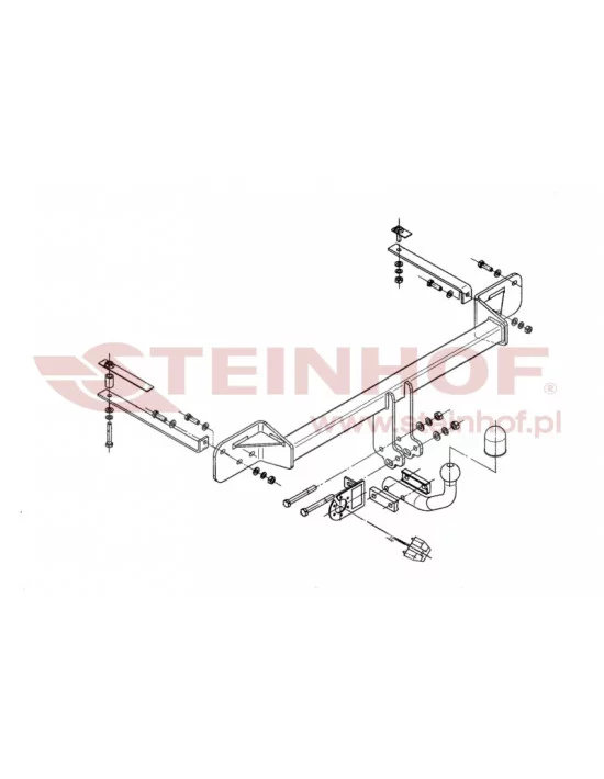 Hak holowniczy Steinhof F-128 do Fiat Punto