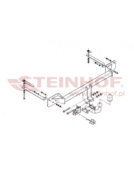 Hak holowniczy Steinhof F-128 do Fiat Punto