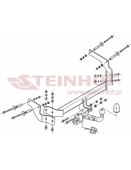 Hak holowniczy Steinhof F-072 do Fiat Qubo Hak holowniczy Steinhof F-072 do Fiat Qubo