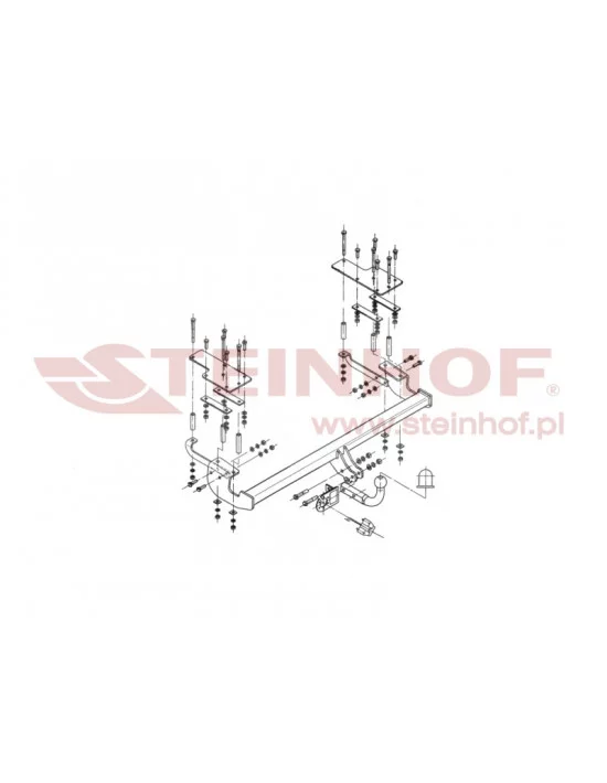 Hak holowniczy Steinhof F-143 do Fiat Sedici