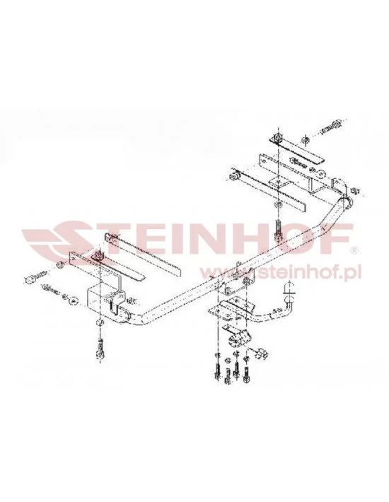Hak holowniczy Steinhof F-135 do Fiat Stilo