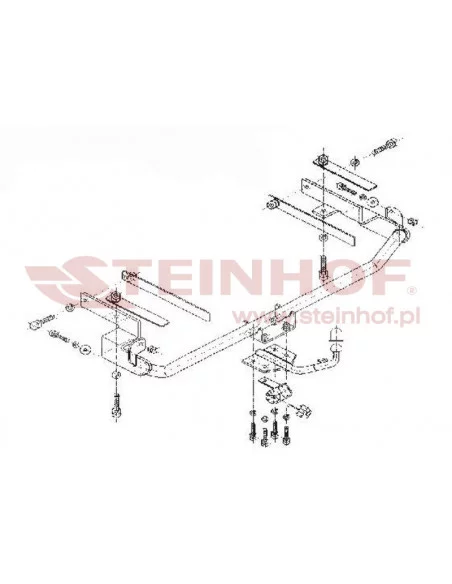 Hak holowniczy Steinhof F-135 do Fiat Stilo