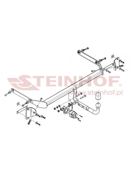 Hak holowniczy Steinhof F-201 do Ford B-Max