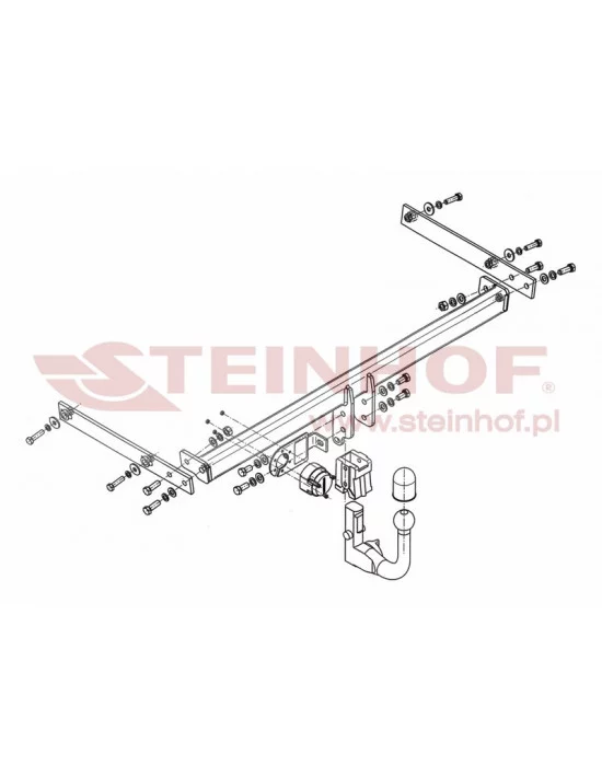 Hak holowniczy Steinhof F-248 do Ford Fiesta