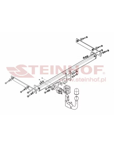 Hak holowniczy Steinhof F-248 do Ford Fiesta