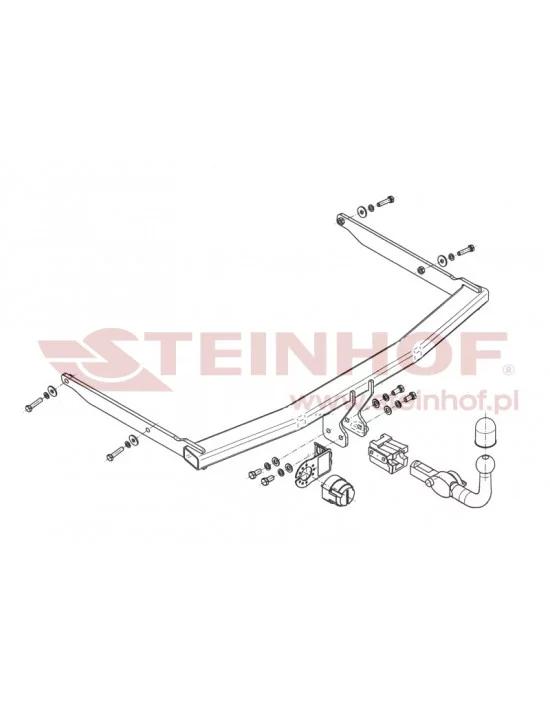 Hak holowniczy Steinhof F-243 do Ford Focus