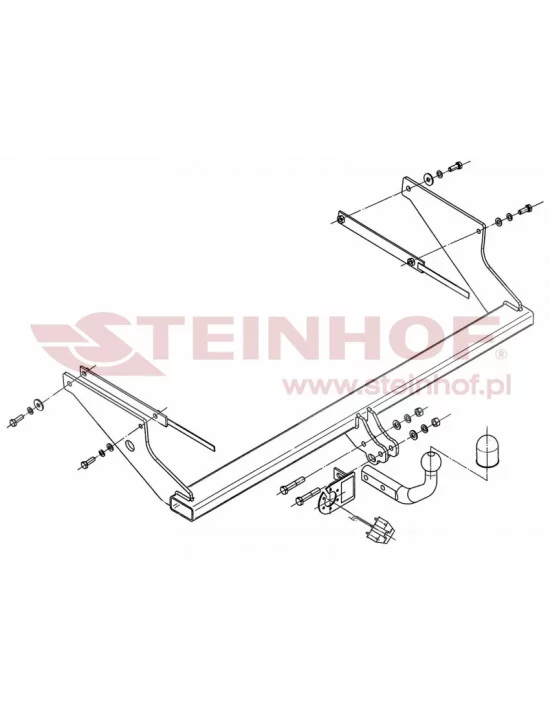 Hak holowniczy Steinhof F-238 do Ford Focus