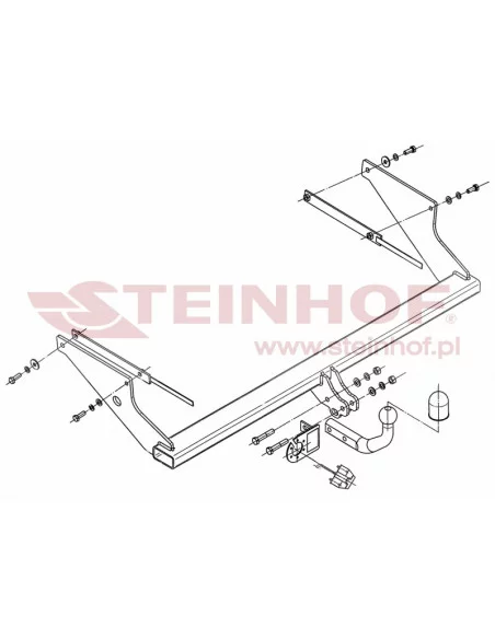 Hak holowniczy Steinhof F-238 do Ford Focus