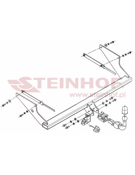Hak holowniczy Steinhof F-239 do Ford Focus