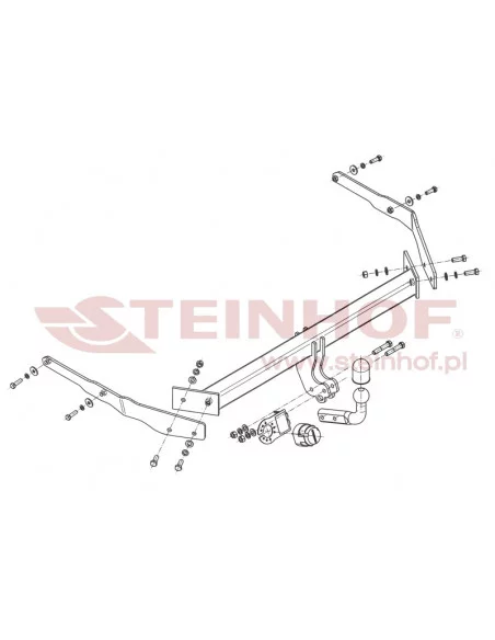Hak holowniczy Steinhof F-240 do Ford Focus