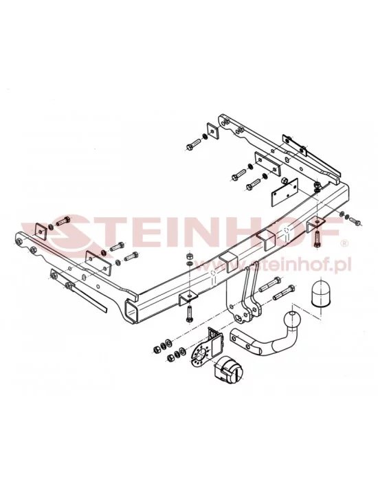 Hak holowniczy Steinhof F-245 do Ford Galaxy