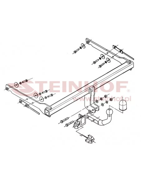 Hak holowniczy Steinhof F-267 do Ford Mondeo