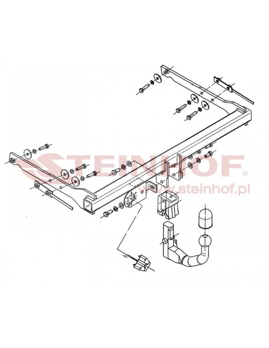 Hak holowniczy Steinhof F-268 do Ford Mondeo