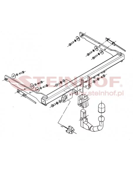 Hak holowniczy Steinhof F-268 do Ford Mondeo