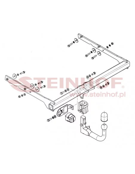 Hak holowniczy Steinhof F-272 do Ford Mondeo
