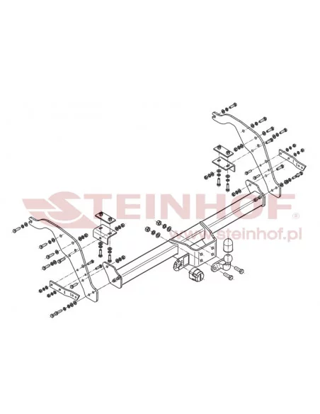 Hak holowniczy Steinhof F-281 do Ford Ranger