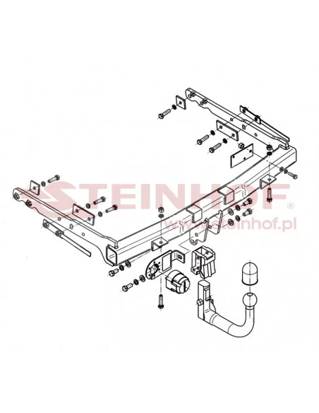 Hak holowniczy Steinhof F-246 do Ford S-Max