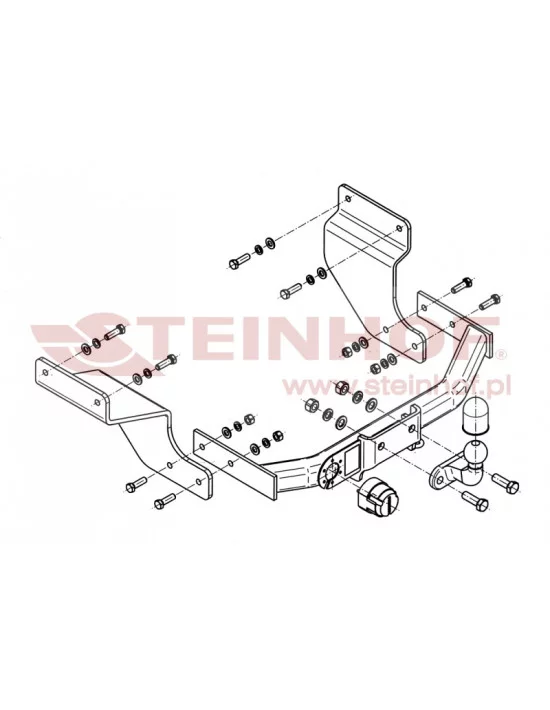 Hak holowniczy Steinhof F-295 do Ford Transit Connect