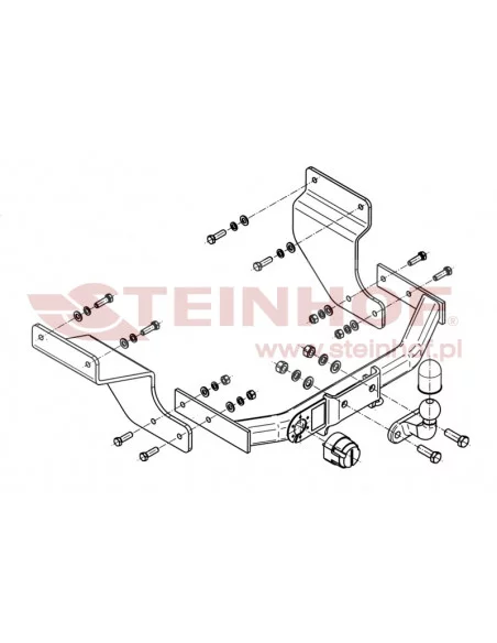 Hak holowniczy Steinhof F-295 do Ford Transit Connect