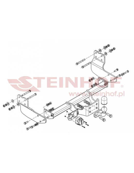 Hak holowniczy Steinhof F-301 do Ford Transit Custom