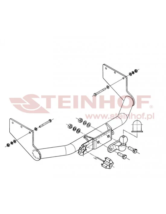 Hak holowniczy Steinhof F-296 do Ford Transit Hak holowniczy Steinhof F-296 do Ford Transit