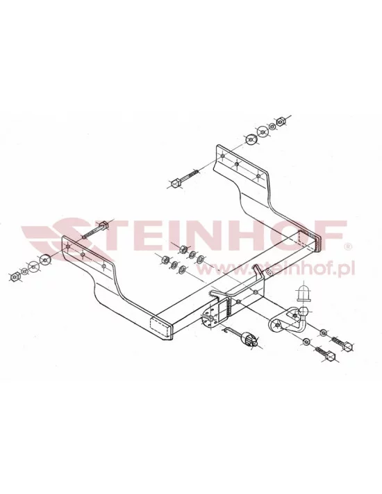 Hak holowniczy Steinhof F-300 do Ford Transit Hak holowniczy Steinhof F-300 do Ford Transit