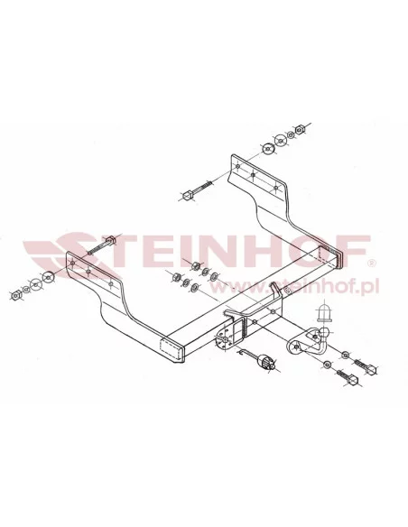 Hak holowniczy Steinhof F-300 do Ford Transit Hak holowniczy Steinhof F-300 do Ford Transit