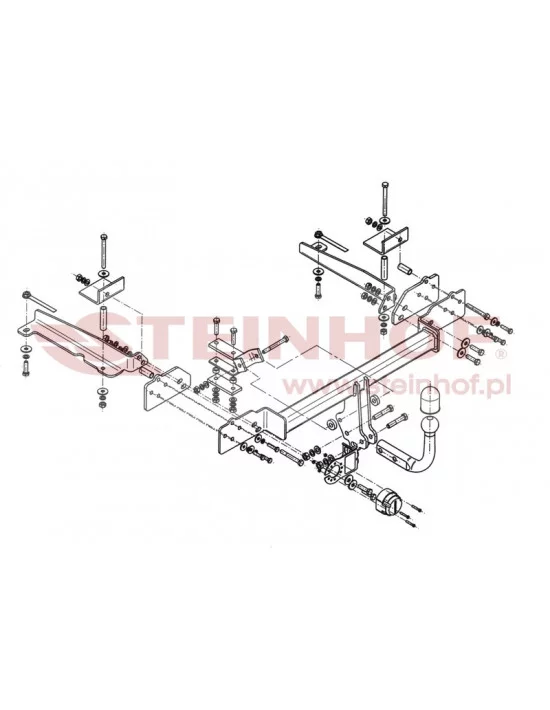 Hak holowniczy Steinhof H-050 do Honda Accord Hak holowniczy Steinhof H-050 do Honda Accord