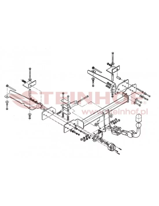 Hak holowniczy Steinhof H-051 do Honda Accord