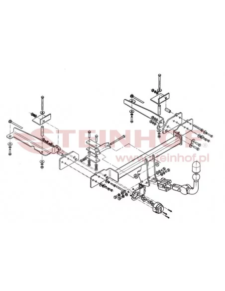 Hak holowniczy Steinhof H-051 do Honda Accord